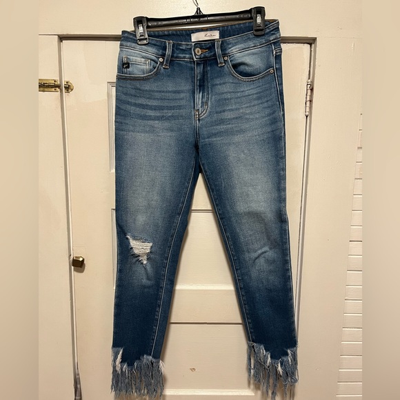 Kancan 7/27 excellent condition fringe jeans - Picture 1 of 2